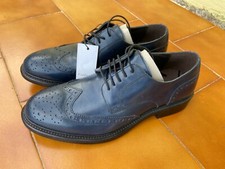 NUOVO Scarpe uomo stringata pelle  blu 42 blu oxford eleganti