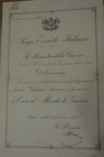 Ww1 pnf attestato concessione - pnf,