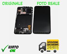 DISPLAY ORIGINALE LCD FRAME SAMSUNG GALAXY A40 SM A405 F NERO USATO