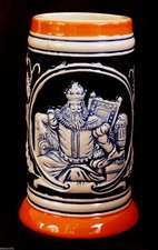 BOCCALE BIRRA COLLECTION IN CERAMICA NUOVO°°°°°°°°OMAGGIO A GAMBRINUS°°°°°°°°°°°