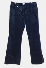 Pantalone Brora classico jumbo cotone velluto a coste UK16 - blu scuro profondo gamba larga