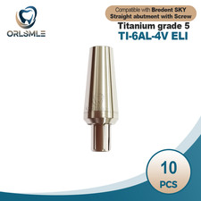 10 pezzi pilastro dritto in titanio Ti pilastro cementato adatto a Bredent Sky