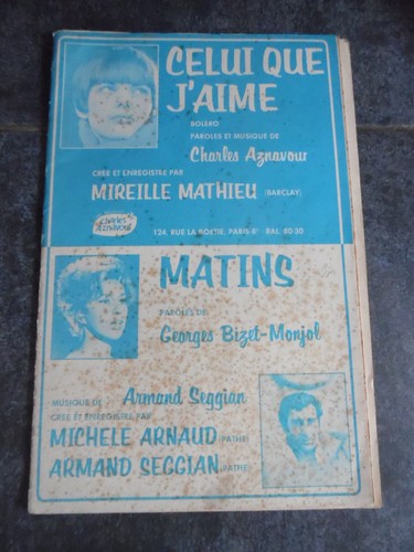 Partition mireille mathieu - partition,