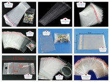 Bustine Sacchetti plastica con chiusura adesiva o zip scegli Modello