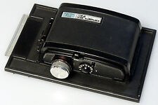 (PRL) LINHOF GRAFLEX 4X5 4"x5" GRAPHIC ROLL FILM HOLDER RH 8 CARICATORE BANCO OT