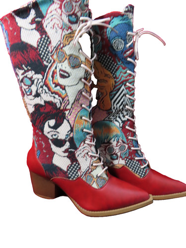 Stivali donna ricamati - , stile