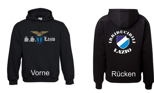 Felpa con cappuccio uomo lazio - con,