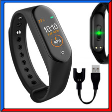 Smartwatch M4 Smartband Braccialetto Fitness Tracker Uomo Donna per iOS Android