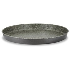 Mamù Teglia tortiera focaccia Alluminio antiaderente (38cm) HAPPY STONE Grigio