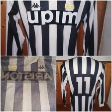 Maglia calcio Juventus Kappa Upim Ariston 1988/89 Shirt Jersey Juve Vintage #11