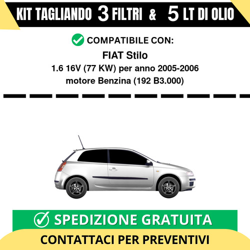 Tagliando per fiat - stilo, 1.6