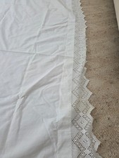 Lenzuolo largo uncinetto bordo