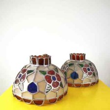 coppia di lampadari vintage in