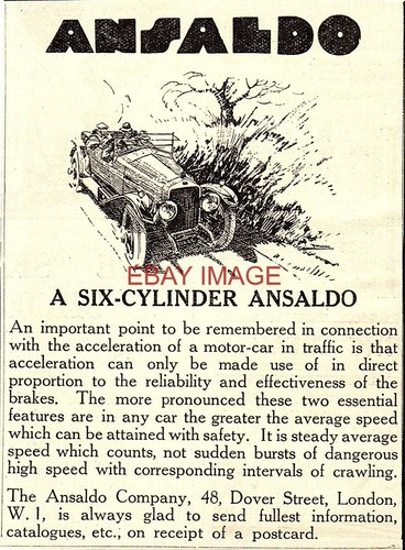 1926 advert ansaldo - 1926,
