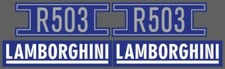 ADESIVI DECALCOMANIE LAMBORGHINI R 503 PER TRATTORI AGICOLI GOMMATI R 503 DT