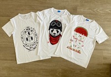 Lotto 3 T-shirt Magliette Tshirt Moda Uomo Taglia M NUOVE Streetwear Stampata