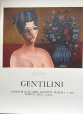 Litografia franco gentilini - litografia, di