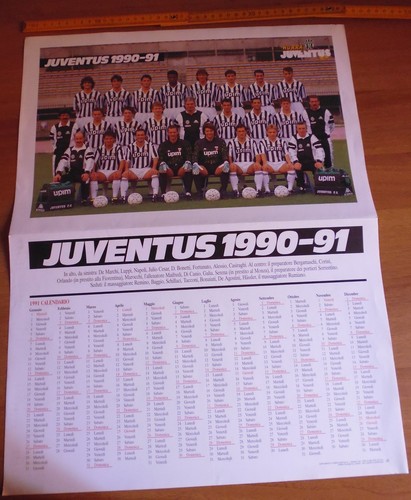 Poster juventus 1990 1991 - juventus,