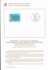 ITALIA 1988 NR. 7/88 IL NOSTRO TEMPO DEDICATO ALLA LOTTA L'EPILESSIA BOLLETTINO