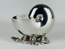 Vaso Conchiglia Nautilus “Warner Spoon” Scaldacucchiaio Argento Sheffield XX Sec