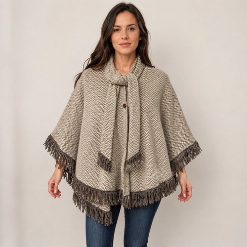 Poncho mantello spina di - poncho,