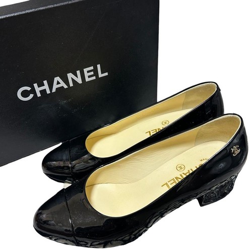 Decolte chanel tacco nero - chanel,