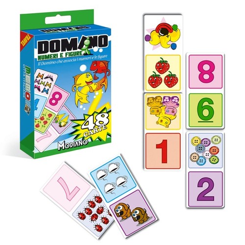 Gioco domino numeri - numeri, e