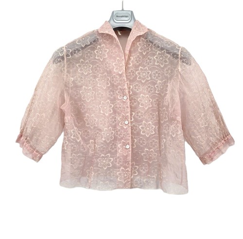Camicia donna trasparente rosa