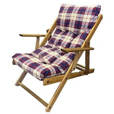 POLTRONA SEDIA RELAX SALOTTO TESSUTO IN LEGNO FAGGIO IMBOTTITA RECLINABILE 