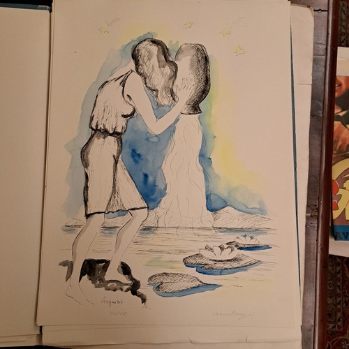 Litografia 1985 anna - anna, ceruti