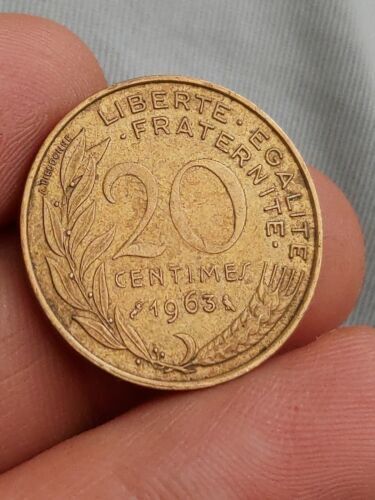Moneta centimes 1963 - centimes,