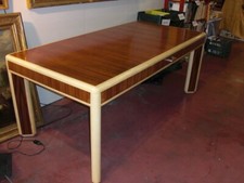 Elegante Tavolo Decò anni '50 -  piano in ebano - Restaurato 