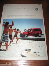 *AM54=VOLKSWAGEN CADDY LIFE=PUBBLICITA'=ADVERTISING=WERBUNG=COUPURE=