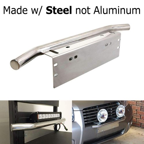 Chrome bull bar front bumper - chrome,