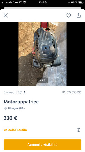 Honda 320 motozappa con - honda,