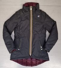 B75/10 K-WAY GIACCHETTO DOUBLE FACE JACKET CAPPUCCIO IMPERMEABILE BAMBINO