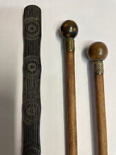 Lotto tre bastoni da passeggio