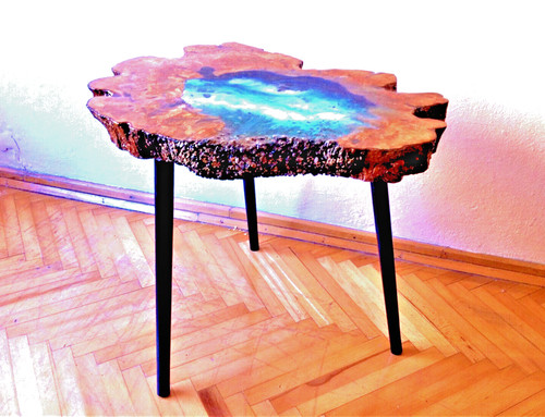 Unique live edge - edge, coffee