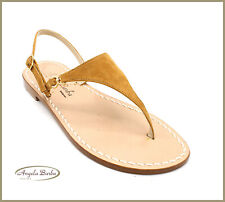 Sandali Artigianali da Donna in cuoio infradito bassi Capri Positano capresi 39 