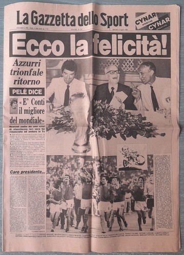 Giornale mondiali 1982 ritorno - mondiali,