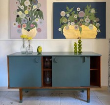 Credenza Vintage in Legno Mobile anni 50 60 Modernariato per Cucina Soggiorno