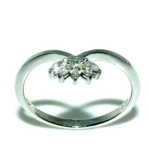 Anello oro bianco e - in,