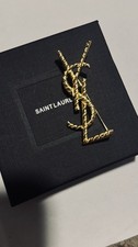 Spilla Saint Laurent YSL oro - nuova con scatola