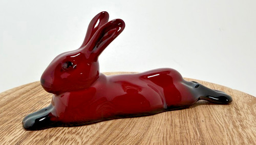 Royal doulton flambé rabbit - flambé,