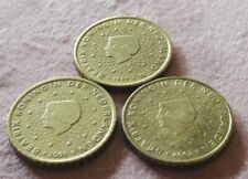 3 Monette set da 50 centesimi Rari beatrix koningin del anno 1999, 2000, 2002.