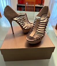 Sandalo donna Grey Mer modello Linda seta e camoscio color fango n.37