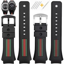 Cinturino orologio gomma silicone 29-21 mm per Gucci YA137 YA137107A cinturino di ricambio