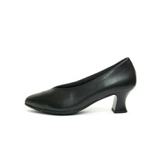 SCARPE DONNA PITILLOS DECOLLETE COMFORT CON TACCO MEDIO A ROCCHETTO 10854 NERO