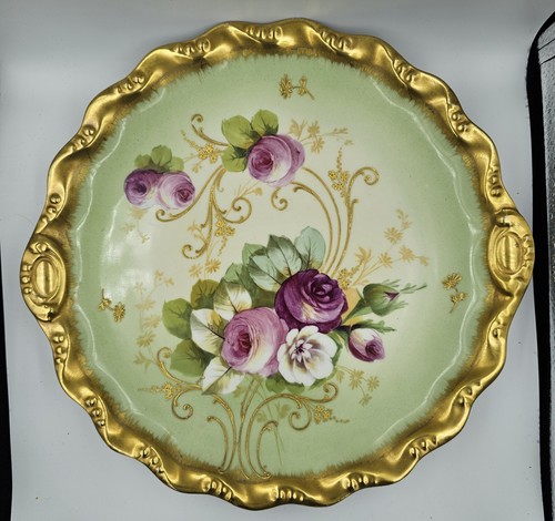 Antico piatto floreale - , b&h