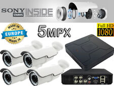 KIT VIDEOSORVEGLIANZA DVR 5MPX + 4 TELECAMERE SONY SUPER STARVIS 5MPX + HD SATA
